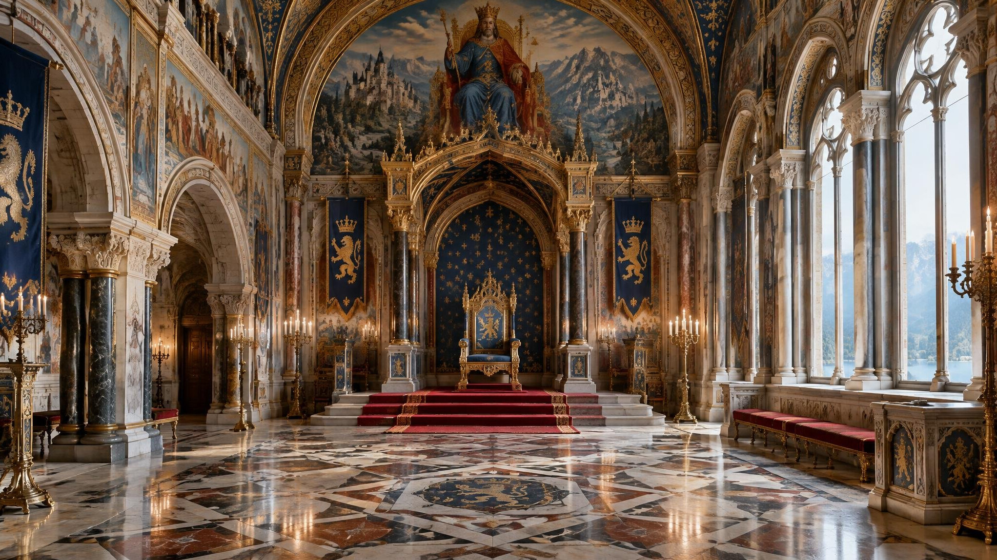neuschwanstein interior throne room
