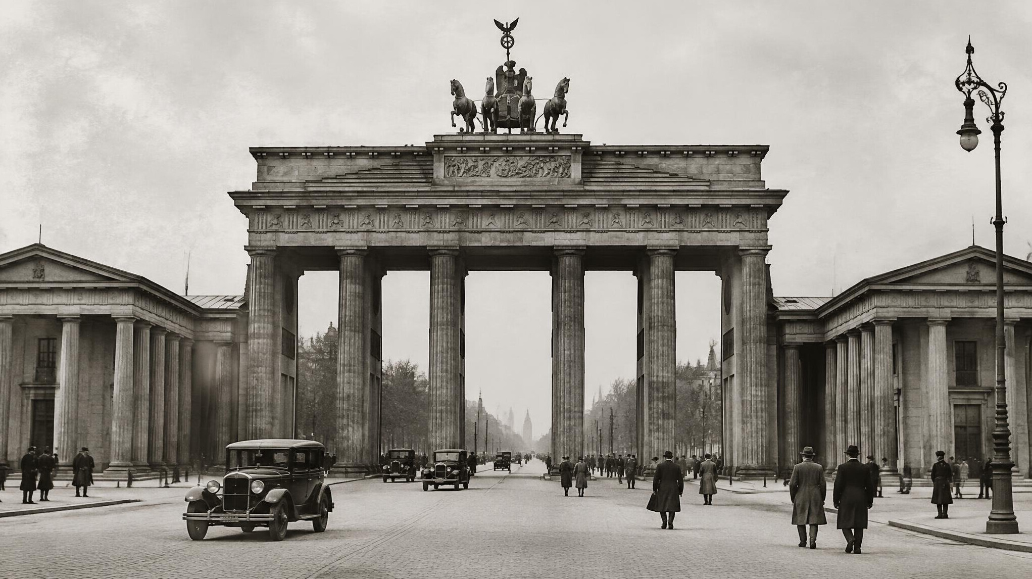 brandenburg gate historical photo
